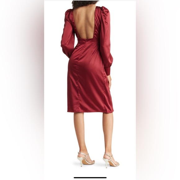 NWT Ria Satin Dress - Picture 2 of 7